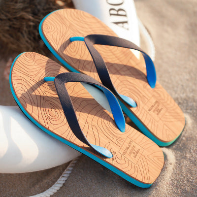 Oscar – Wood Grain Flip Flops