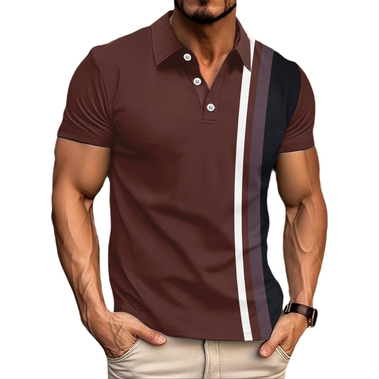 Roger – Striped Polo Shirt