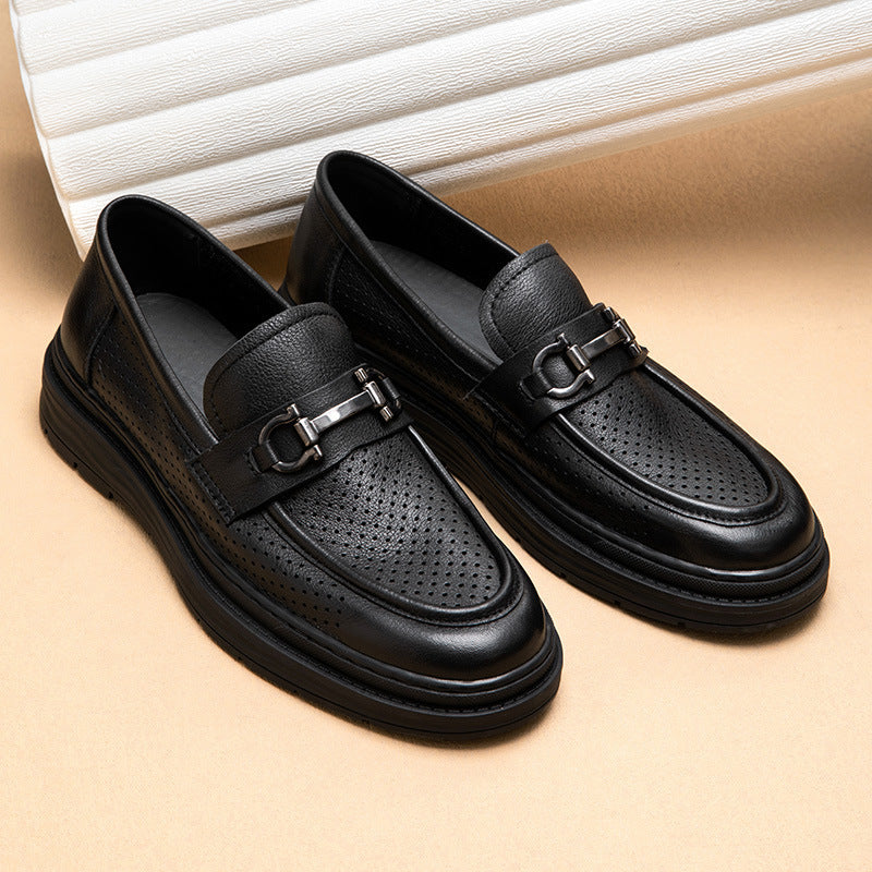 Nathan – Men's Breathable Vegan Leather Slip-on Loafers
