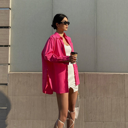 Joanne – Loose Fit POLO Collar Sunscreen Shirt