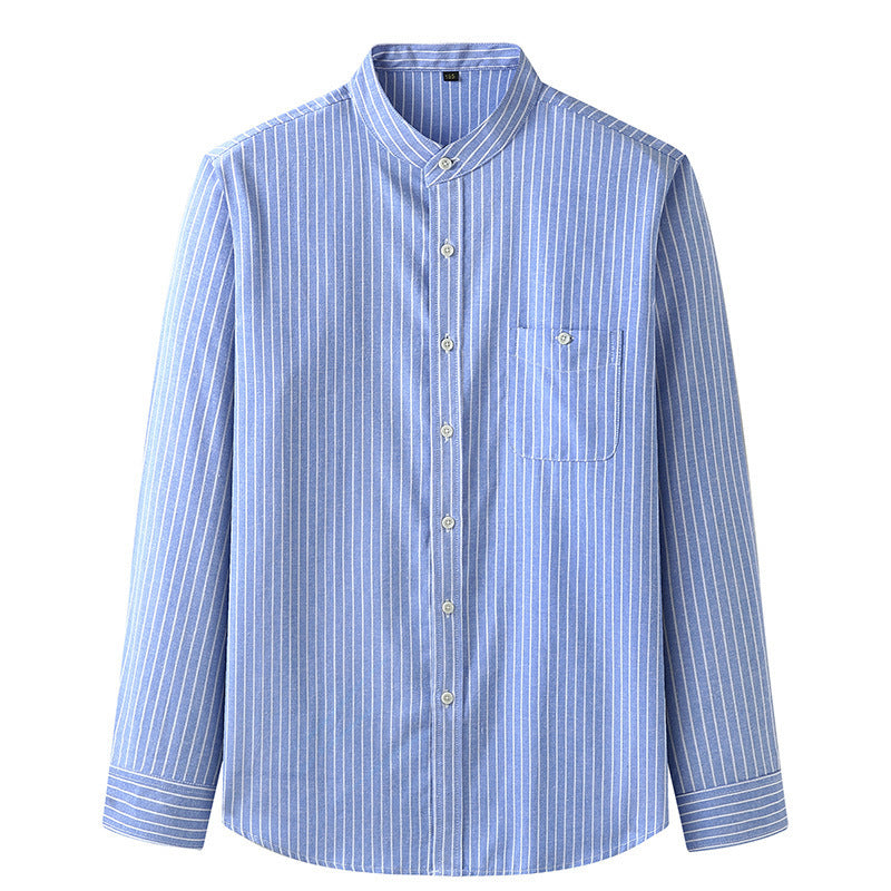 Francis – Casual Striped Stand Collar Shirt