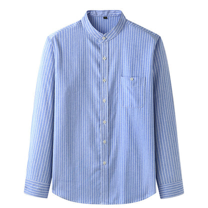 Francis – Casual Striped Stand Collar Shirt