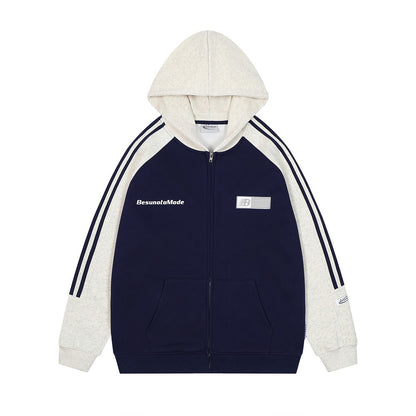 Alexander – Patchwork Raglan Hooded Sweater