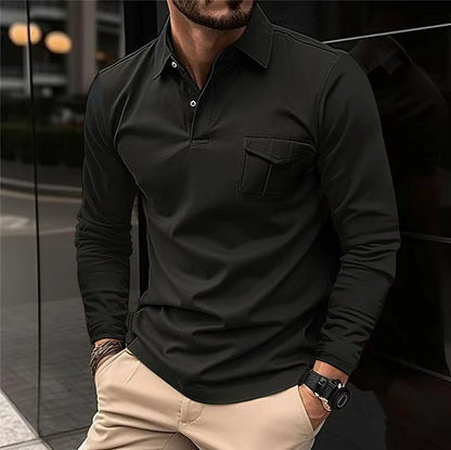 Hugh – Casual Polo with Asymmetric Style