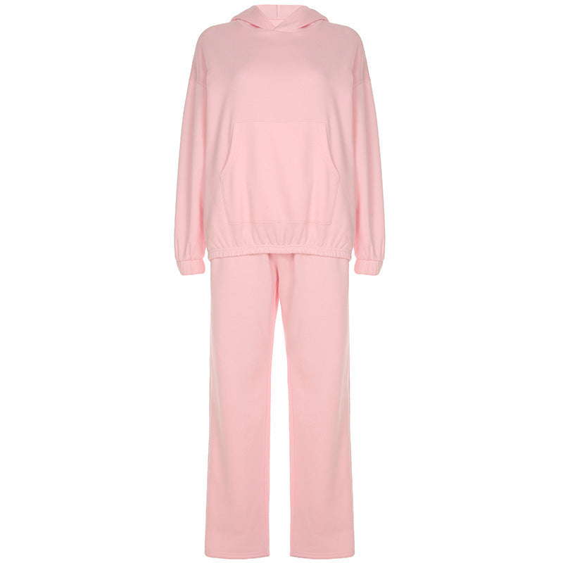 Helen – Solid Color Sportswear with Fur