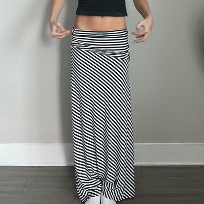 Stephanie – High Waist Elastic Hip Long Skirt