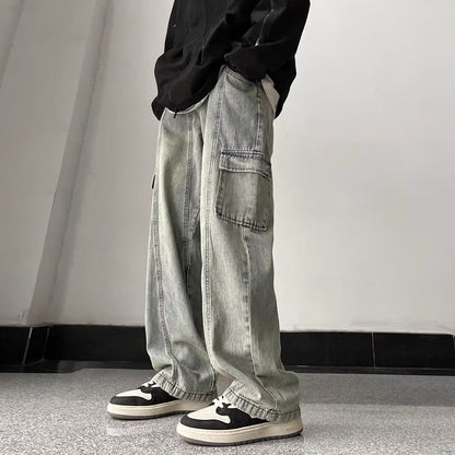 Ronald – Men's Loose Straight Denim Pants