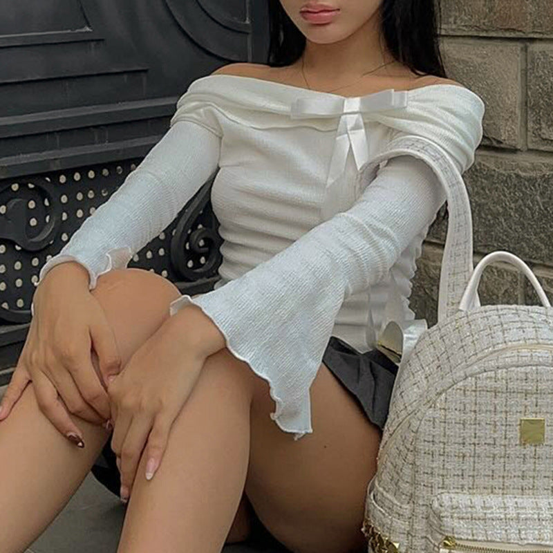 Holly – Sweet Bow Off-Shoulder Top