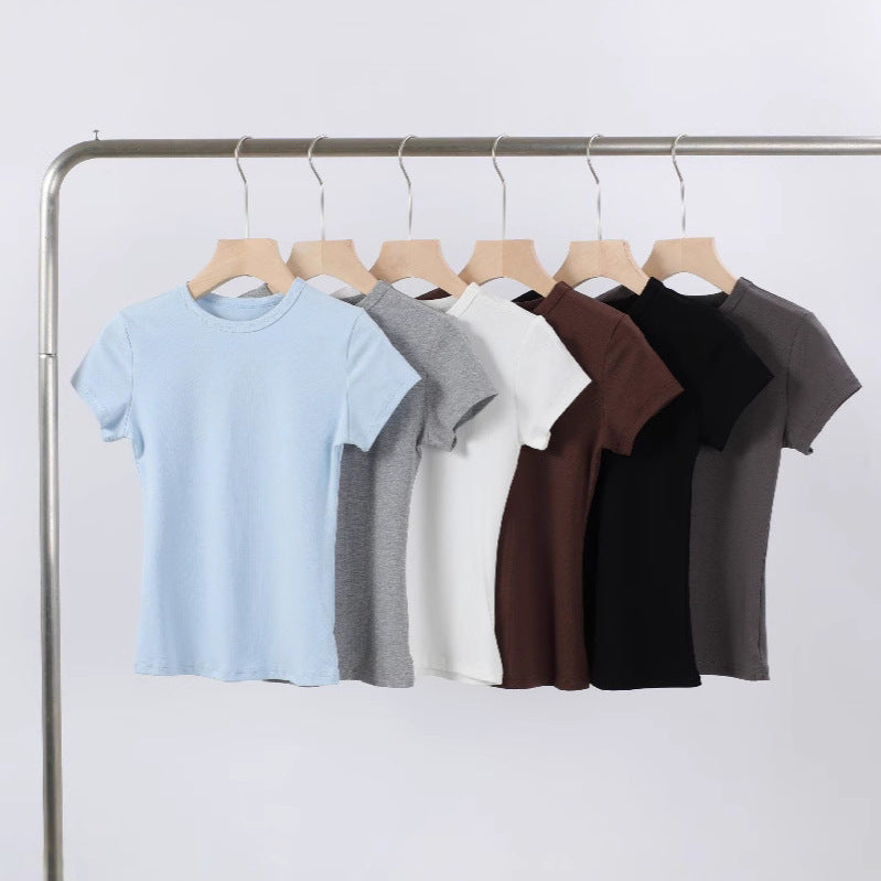 Sandra – Slimming Round Neck T-Shirt