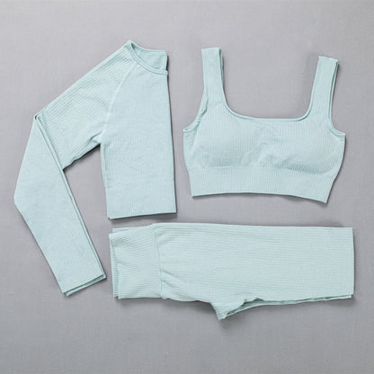 Margaret – High Elastic Jacquard Sportswear Set