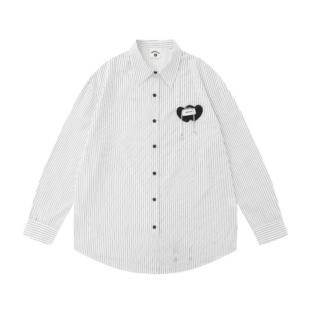 Marcus – Men's Pinstripe Long-sleeved Shirt