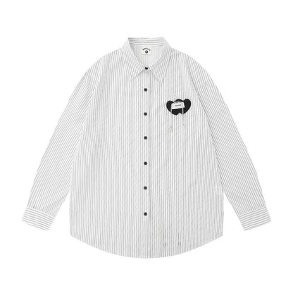 Marcus – Men's Pinstripe Long-sleeved Shirt