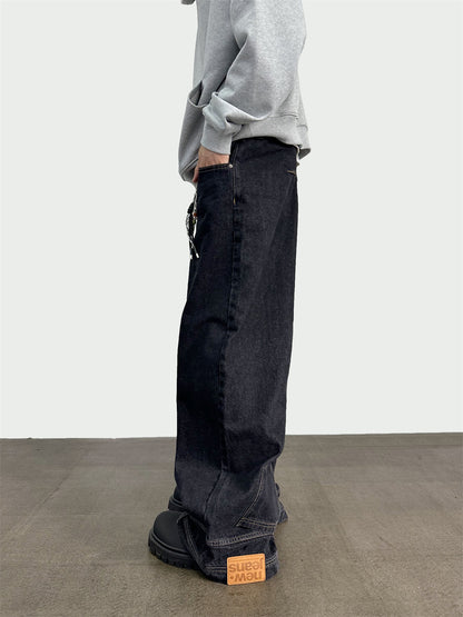 Amy – Wide Leg Flip Pocket Jeans
