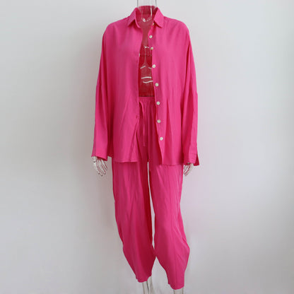 Rachel – Urban Style Two-Piece Set with Polo Collar