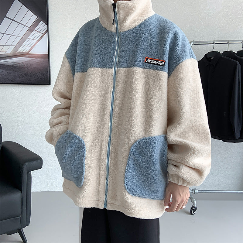 Graham – Men's Thickened Cotton Coat with Lambswool