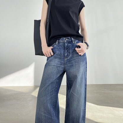 Clara – Women's High Waist Wide Leg Jeans
