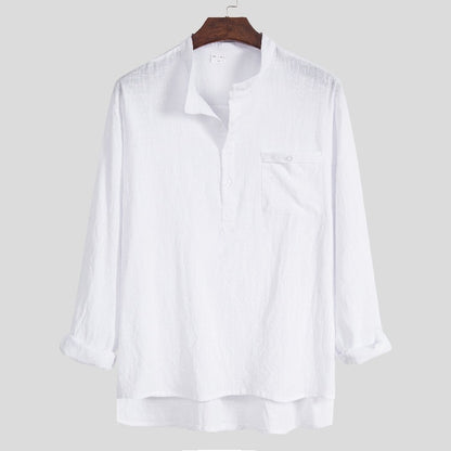 Nathan – Casual Long Sleeve Polo Shirt