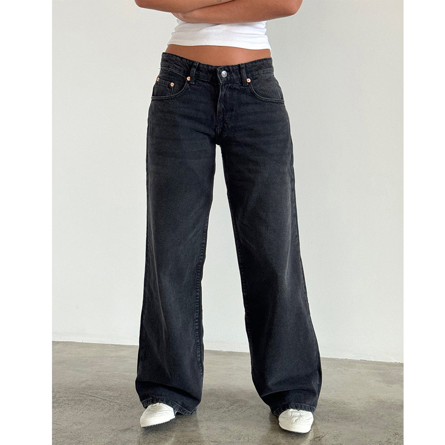 Mary – Wide Leg Denim Pants