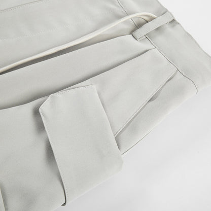 Bob – Men's Loose Straight Shorts with Irregular Pockets