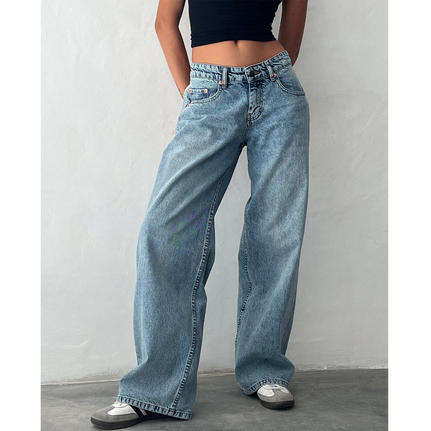 Mary – Wide Leg Denim Pants