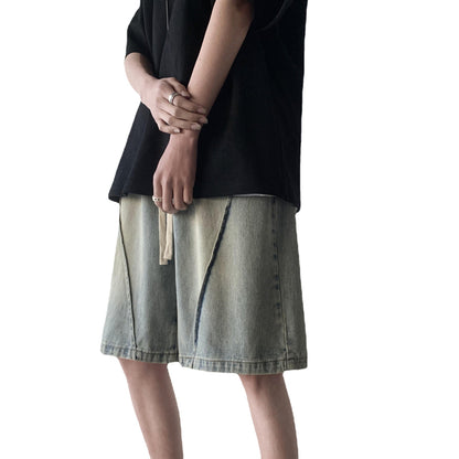 Philip – Retro Washed Denim Shorts