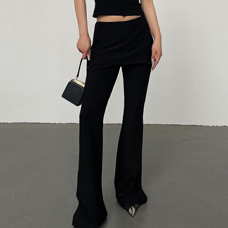 Mary – Women's Wide-leg Pants with Draping
