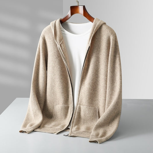 Jay – Casual Hooded Wool Cardigan