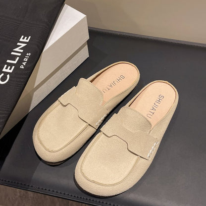 Esme – Women's Ankle Flats with Soft Vegan Leather