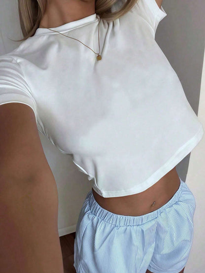 Gabrielle – Women's Slim Fit Short Sleeve Workout Shirt