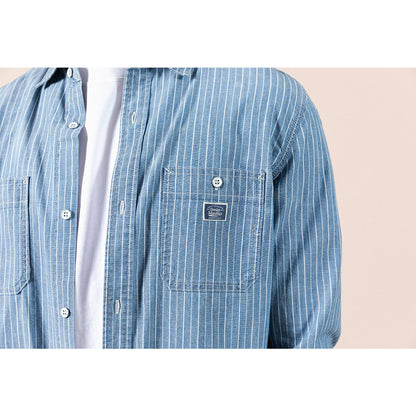 Richard – Casual Shirt with Blue Striped Design