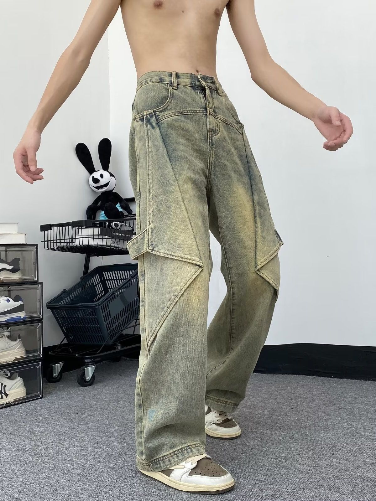 Jeremy – Men's Retro Wide Leg Jeans