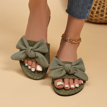 Claire – Soft Bottom Outdoor Sandals with Bowknot
