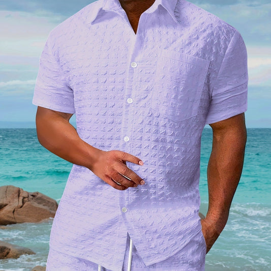 Edward – Men's Short Sleeve Shirt and Shorts Set