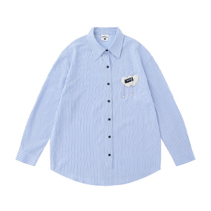 Marcus – Men's Pinstripe Long-sleeved Shirt