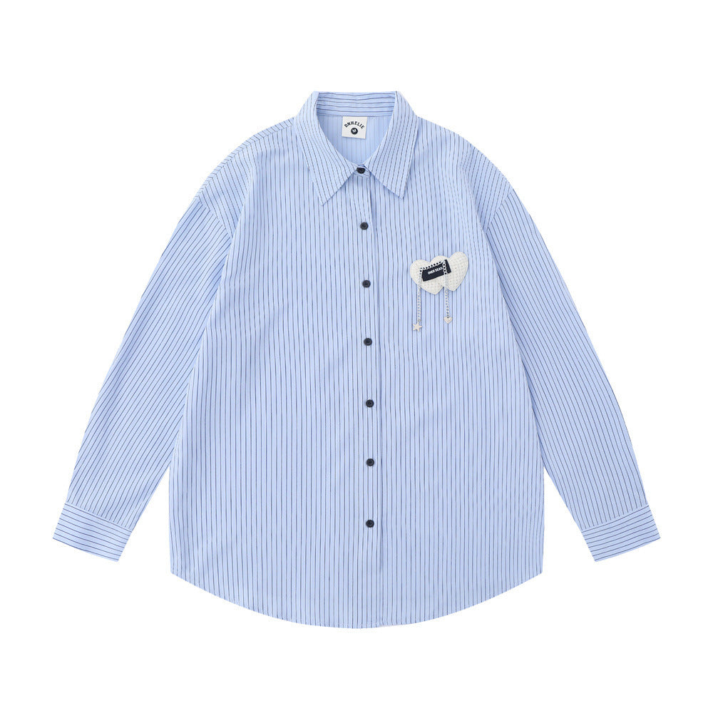 Marcus – Men's Pinstripe Long-sleeved Shirt