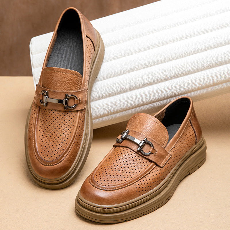 Nathan – Men's Breathable Vegan Leather Slip-on Loafers