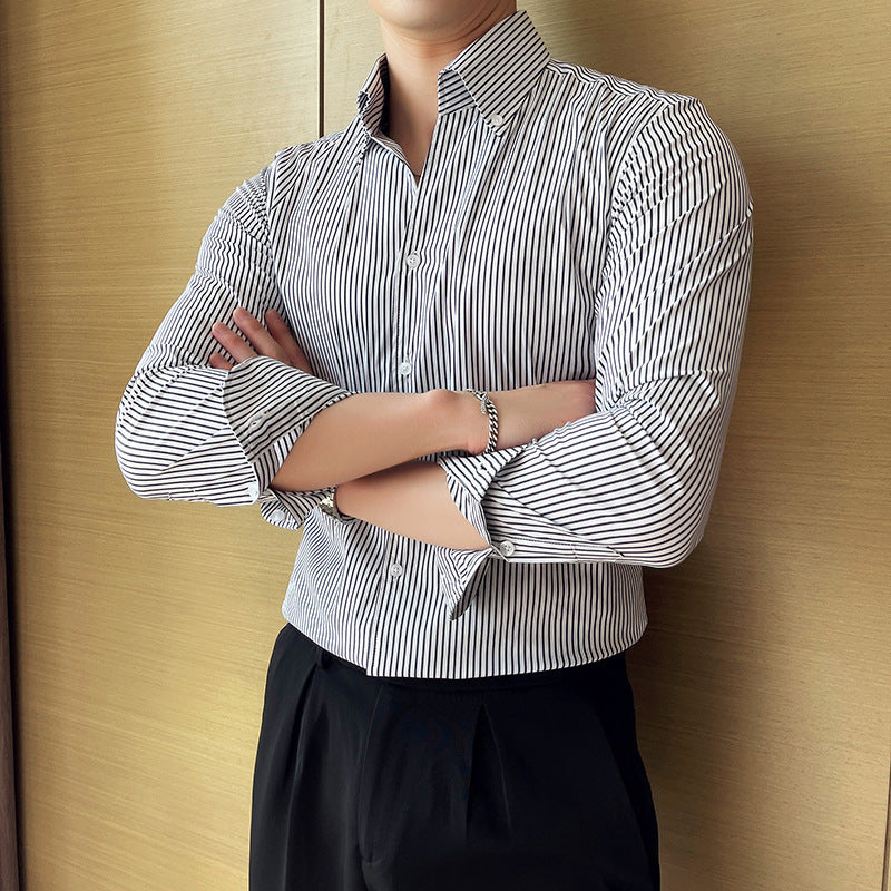 Glen – Men's Striped Long Sleeve Shirt