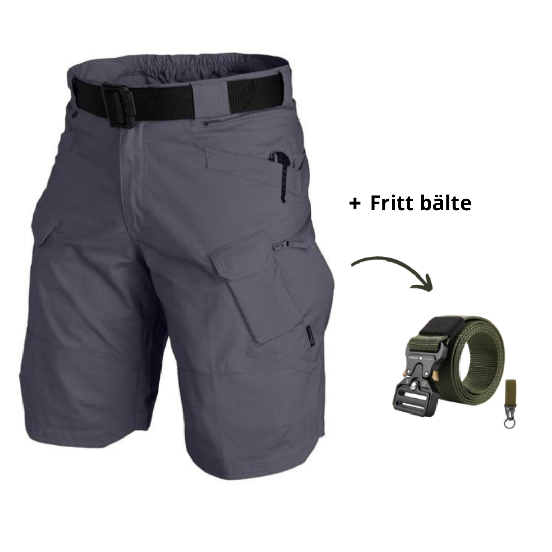 Danny – Multi-Pocket Shorts with Free Belt