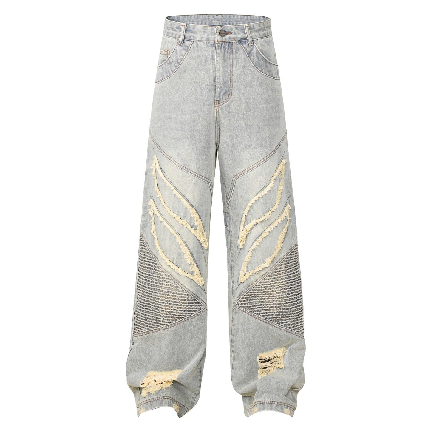 Conrad – High Street Patchwork Denim Jeans