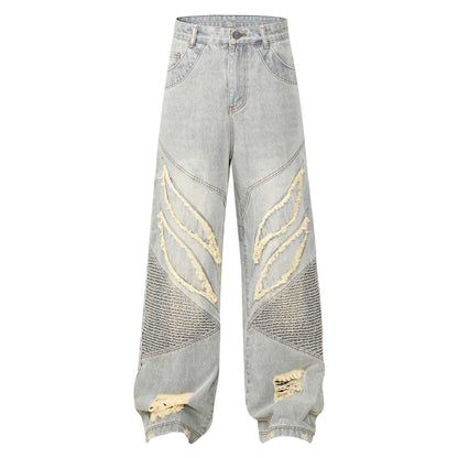Conrad – High Street Patchwork Denim Jeans