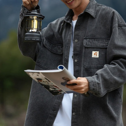 Norman – Washed Retro Long Sleeved Shirt