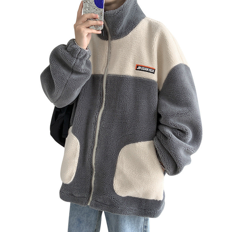 Graham – Men's Thickened Cotton Coat with Lambswool