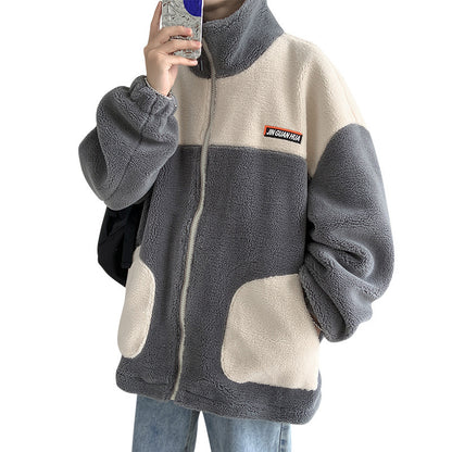 Graham – Men's Thickened Cotton Coat with Lambswool