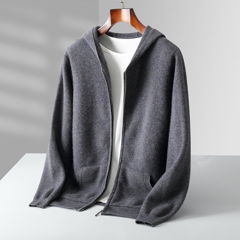 Jay – Casual Hooded Wool Cardigan