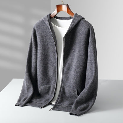 Jay – Casual Hooded Wool Cardigan