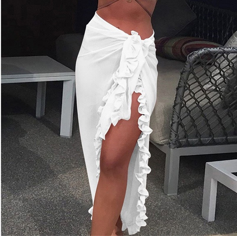 Tanya – Sun-proof Beach Skirt with Chiffon Lace