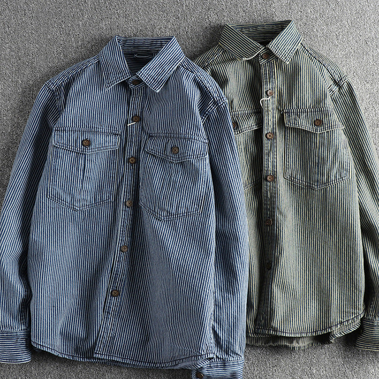 Allan – Washed Vintage Denim Shirt