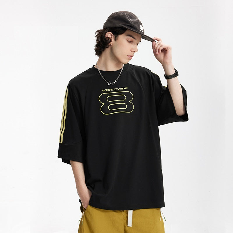 Jon – American Retro Loose Embroidery T-shirt