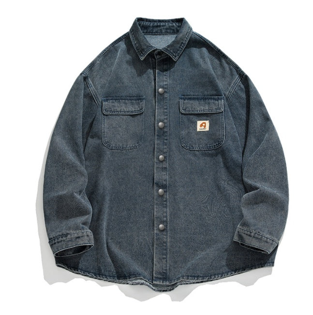 Norman – Washed Retro Long Sleeved Shirt