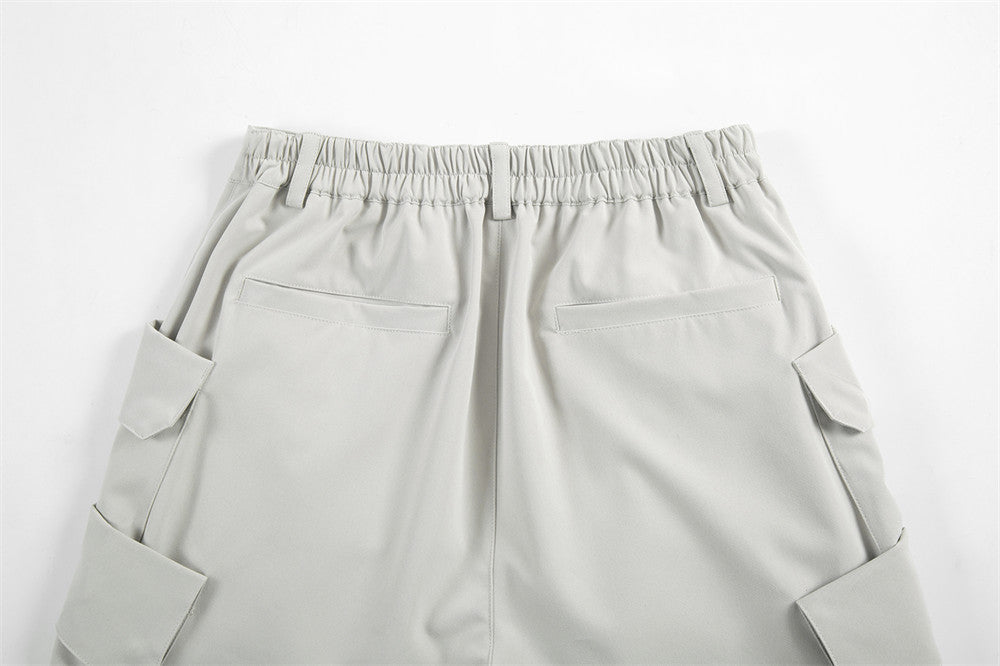 Bob – Men's Loose Straight Shorts with Irregular Pockets